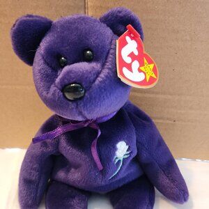 Vintage TY Beanie Baby-Princess Bear 1997.